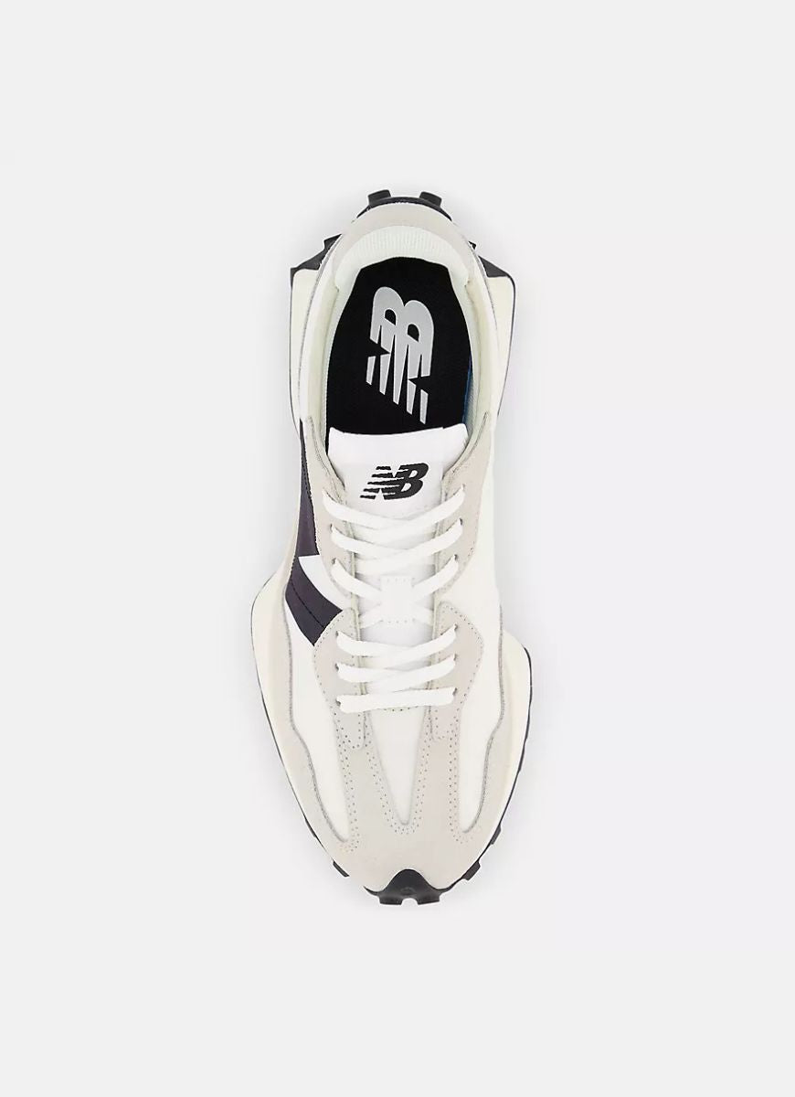 New Balance 327 Women's Sneaker in Sea Salt/White Top View
