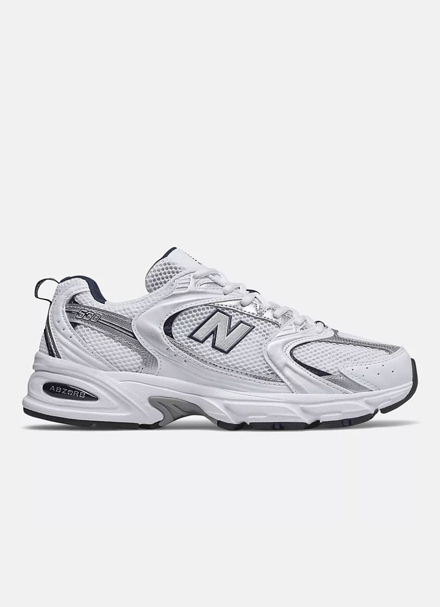 New Balance Women's 530 Sneaker in White/Natural Indigo