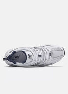 New Balance Women's 530 Sneaker in White/Natural Indigo Top Down View