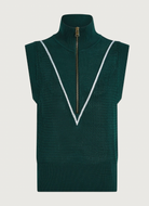 Varley Allena Half Zip Vest in Forest Product Shot View