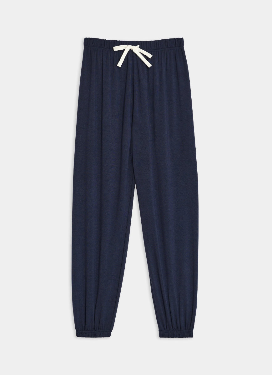 Splits59 Andie Oversized Fleece Sweatpant in Indigo Product Shot View