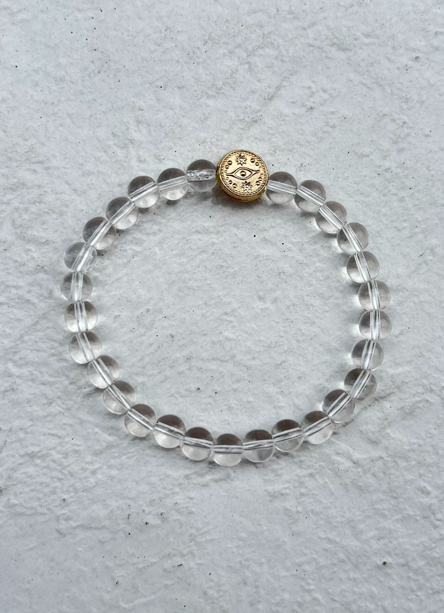 Lo & Co Jewelry Clear Abundance Bracelet Flat Lay Top View