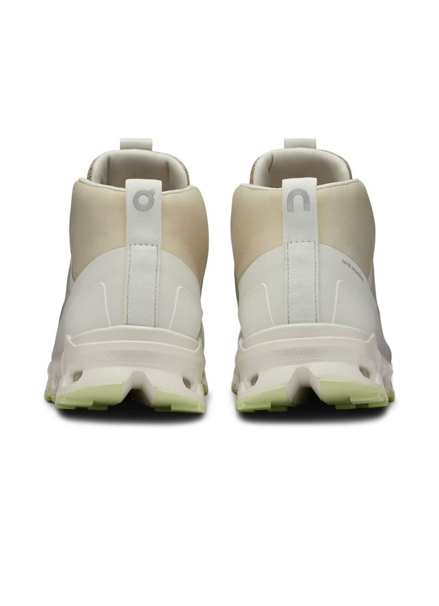 ON Women's Cloudroam Waterproof Sneaker Boot in Ice Limelight Back View