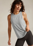 Beyond Yoga Featherweight Rebalance Tank in Silver Mist