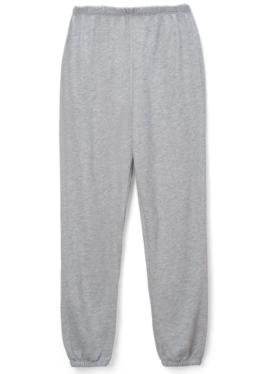 Perfect White Tee Johnny French Terry Women's Sweatpant in Heather Grey Flat Lay View