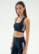 Splits59 Lexi Rigor Sports Bra in Indigo/Blush