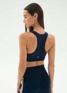 Splits59 Lexi Rigor Sports Bra in Indigo/Blush Back View