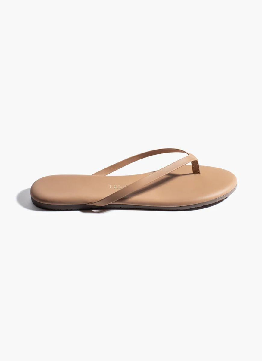 TKEES Lily Nudes Flip Flops in Cocobutter Side View