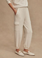 Varley The Cargo Pant 27.5” in Ivory Marl