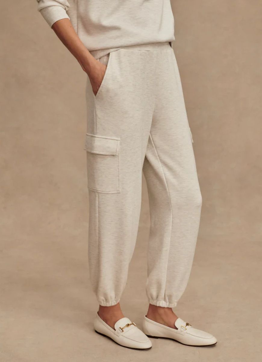 Varley The Cargo Pant 27.5” in Ivory Marl