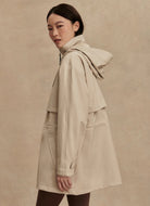 Varley Alyssa Rain Jacket in Silver Lining Alternate Side View