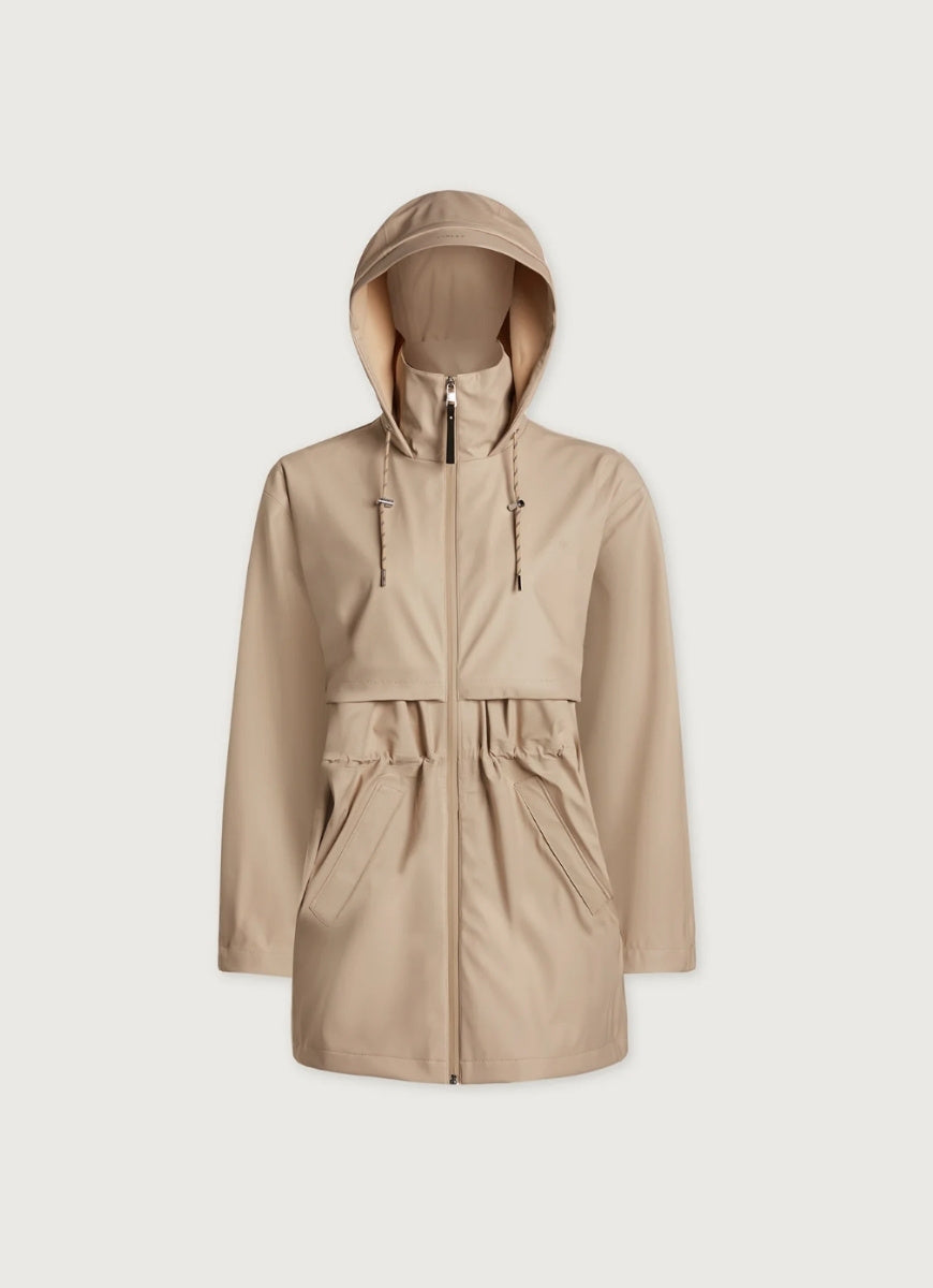 Varley Alyssa Rain Jacket in Silver Lining Product Shot View