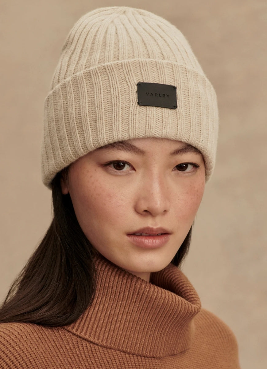 Varley Elva Chuky Rib Beanie in Rainy Day
