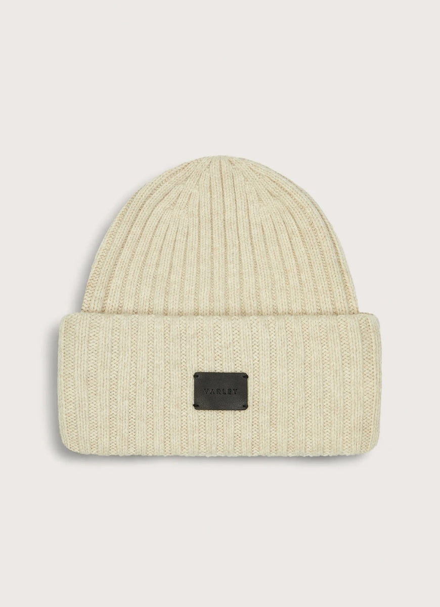 Varley Elva Chuky Rib Beanie in Rainy Day Product Shot View