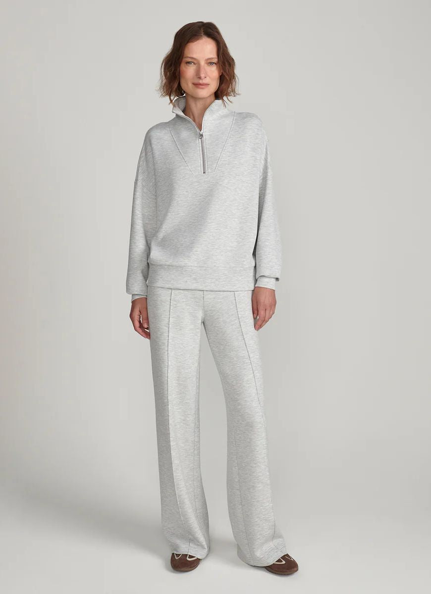 Varley The Wide Leg Pant 30” in Light Grey Marl