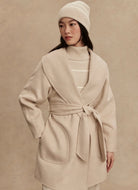 Varley Edgemere Wrap Jacket in Pumice Stone