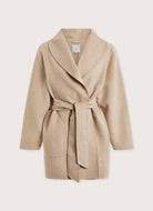 Varley Edgemere Wrap Jacket in Pumice Stone Product Shot View