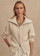 Varley Enrico Knit Jacket in Silver Birch