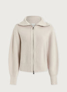 Varley Enrico Knit Jacket in Silver Birch Product Shot View