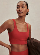 Varley Freesoft Cori Sports Bra in Lava Falls