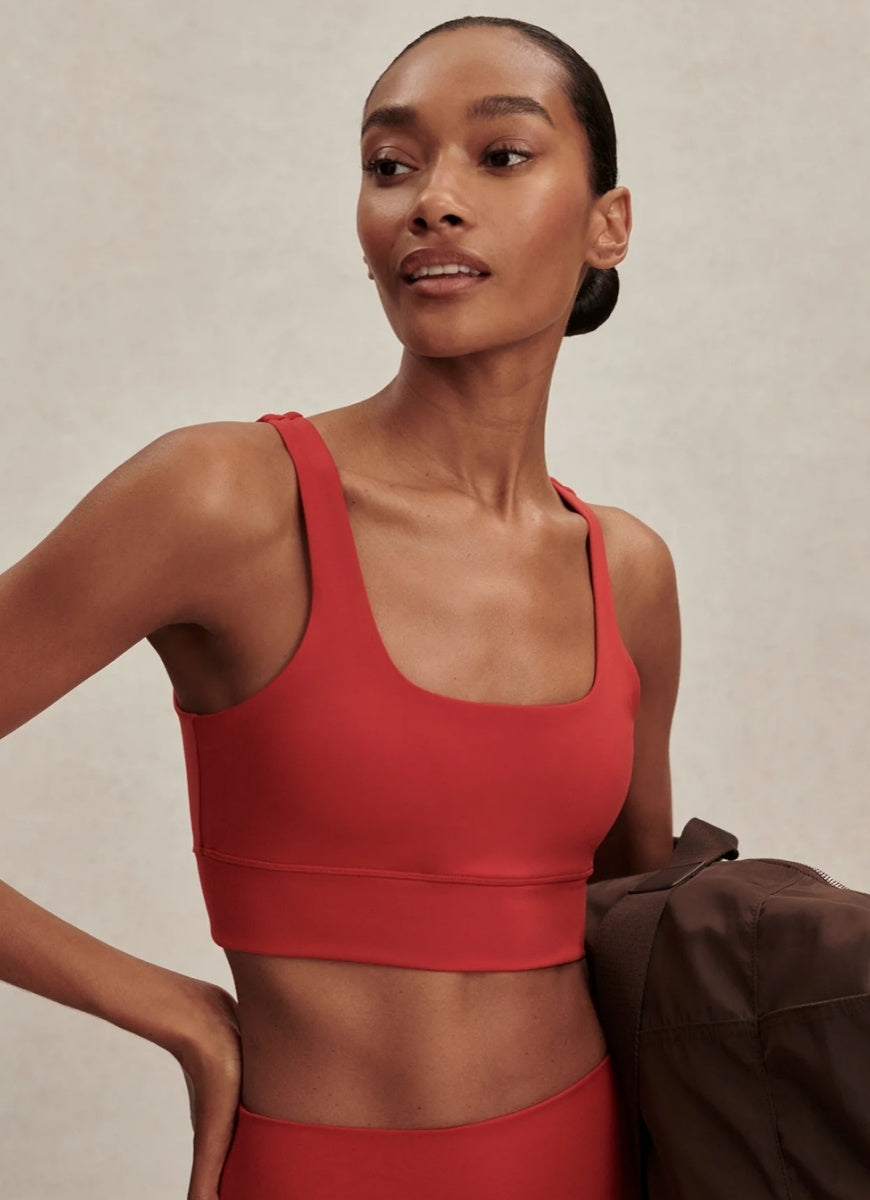 Varley Freesoft Cori Sports Bra in Lava Falls