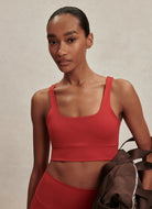 Varley Freesoft Cori Sports Bra in Lava Falls Front View