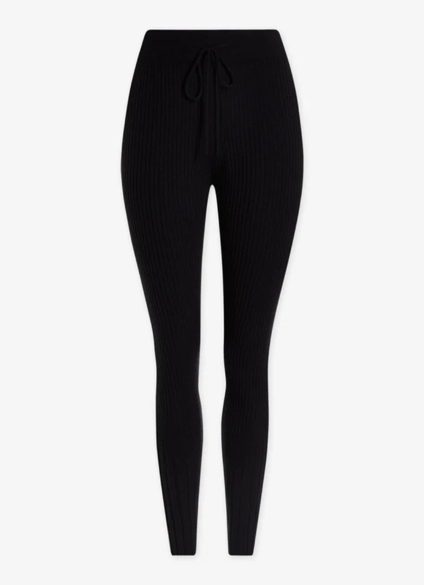 Varley Aiden Knit Legging in Black Product Shot View
