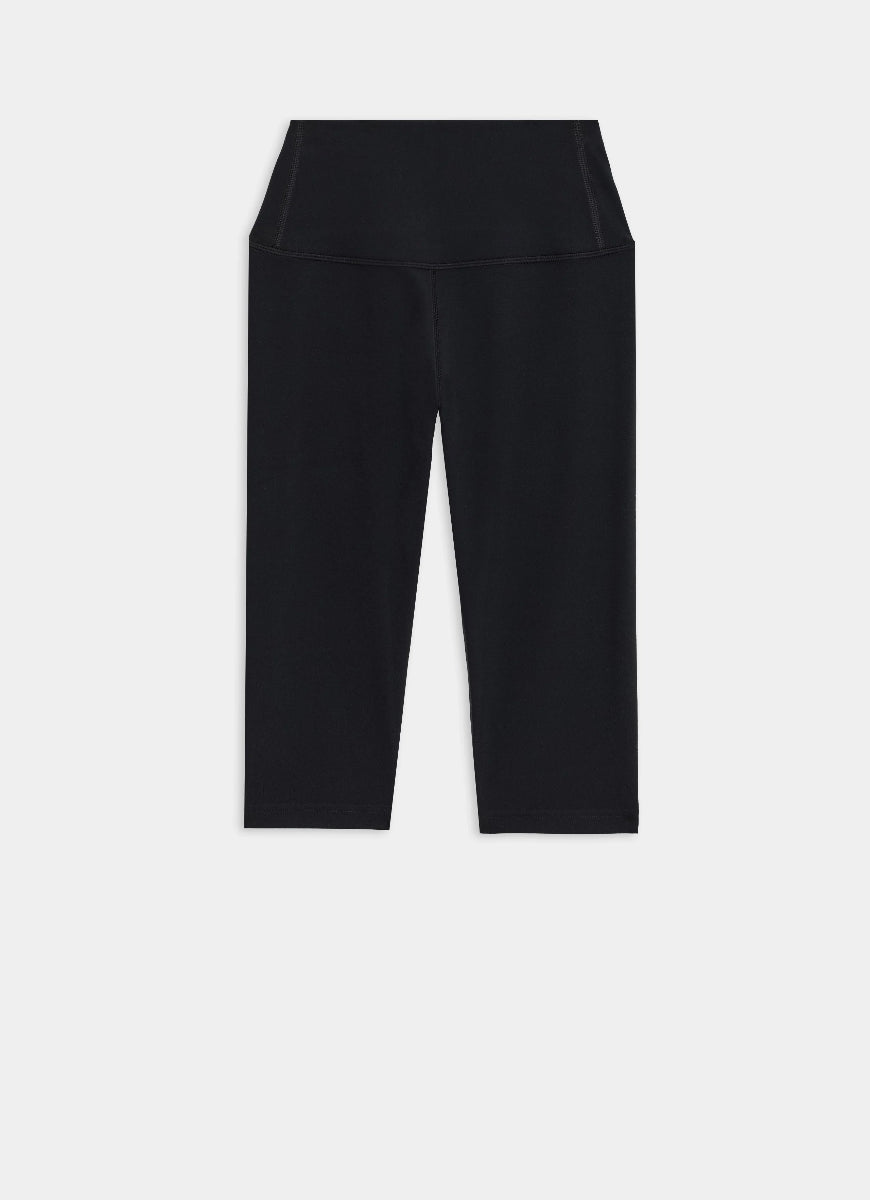 Splits59 Airweight High Waist 16” Cropped Legging in Black Product Shot View