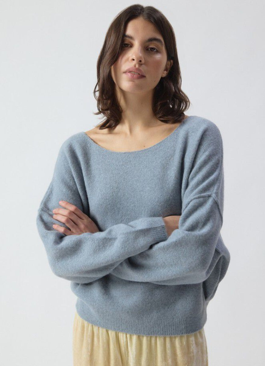 American Vintage Damsville Pullover Sweater in Orage Chine
