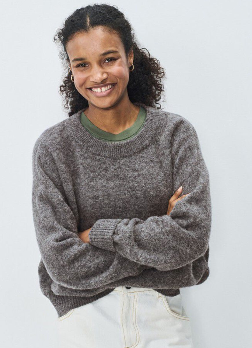 American Vintage Vitow Sweater in Acier Chine