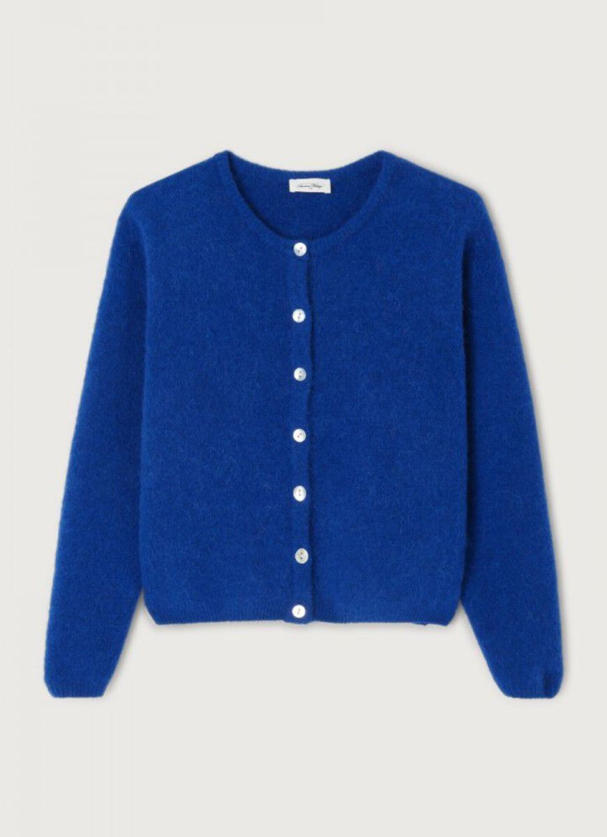 American Vintage Vitow Cardigan in Royal Blue