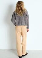 American Vintage Vitow Cardigan in Acier Chine Full Length Back View