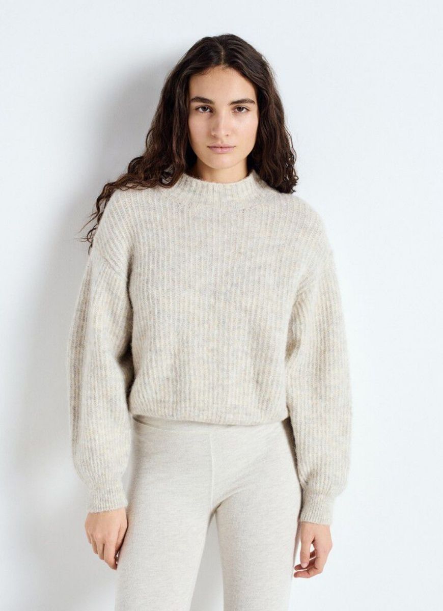 American Vintage East Sweater in Poudreuse Chine
