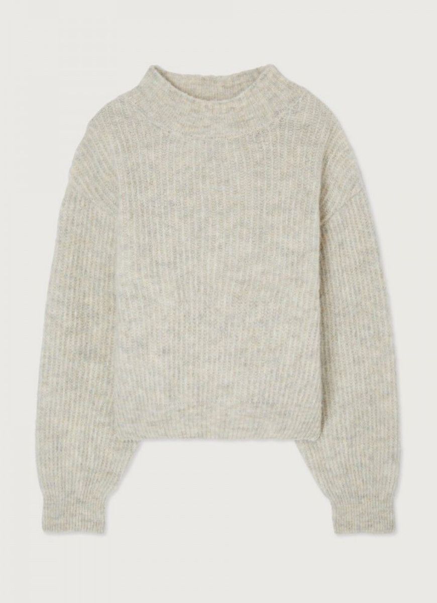 American Vintage East Sweater in Poudreuse Chine Product Shot View