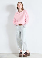 American Vintage Vitow Sweater in Dragee Chine Full Length Front View