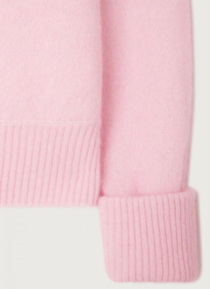 American Vintage Vitow Sweater in Dragee Chine Close Up View of Cuffs