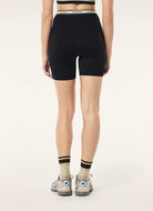 P.E Nation Avant 5” Bike Short in Black/Biscuit Back View