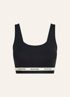 P.E Nation Avant Sports Bra in Black/Biscuit Product Shot View