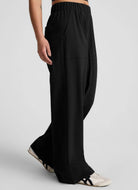 Beyond Yoga Easy Wide Leg Pant in True Black Side View