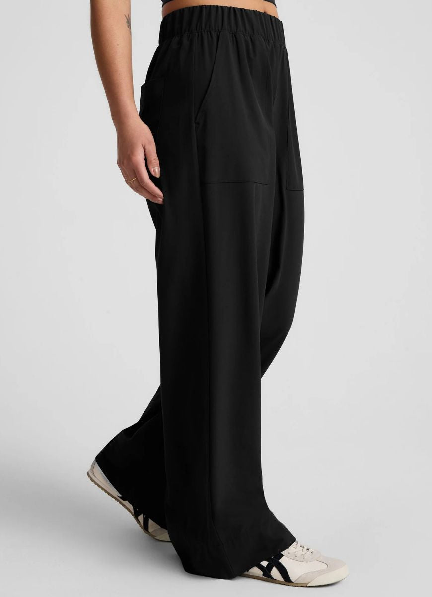 Beyond Yoga Easy Wide Leg Pant in True Black Side View