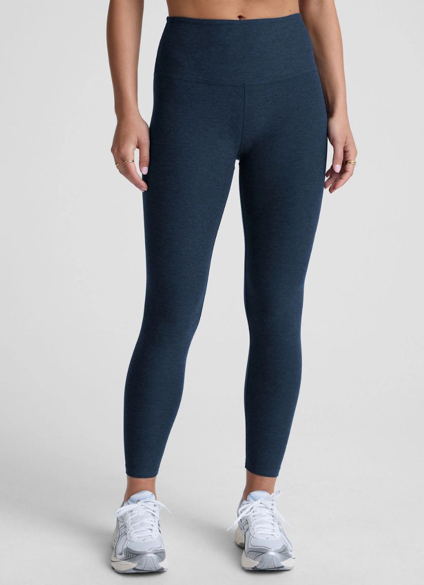 Beyond Yoga Spacedye Caught In The Midi High Waisted Legging in Navy