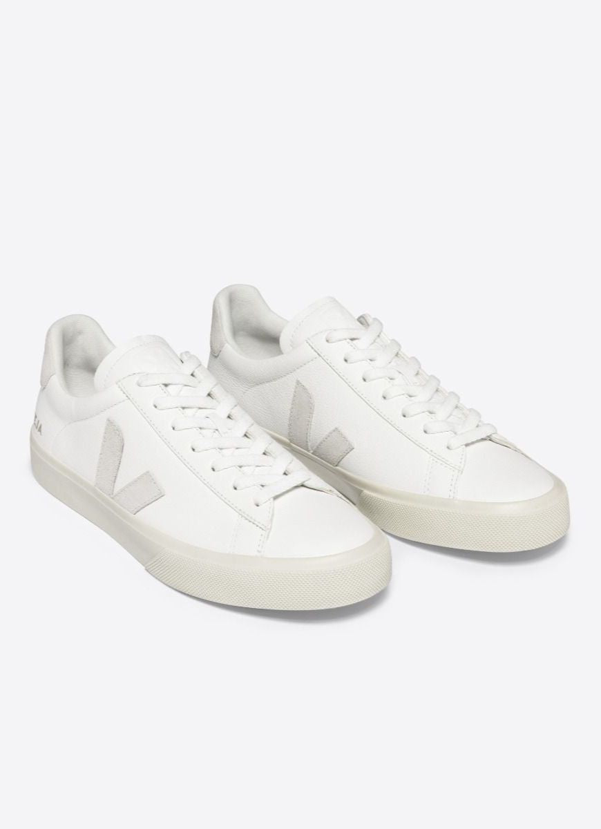 Veja Campo Women's Sneakers in White/Natural Front View