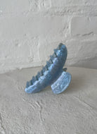 Claw Hair Clip in Blue Sugar Front View