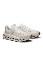 On Women's Cloudtilt Sneaker in Artic/Ice Angled Side View