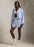 Polo Ralph Lauren Crop Top And Boxer PJ Set Full Length Front View