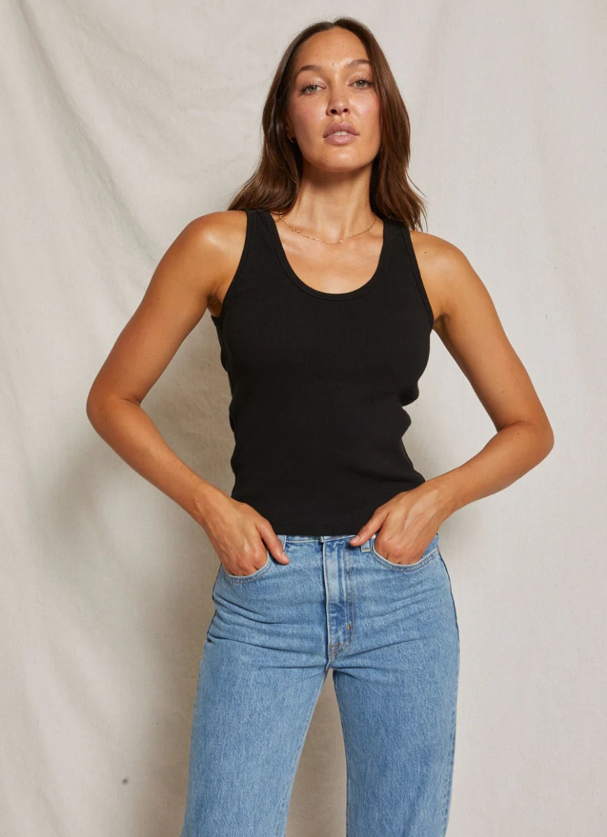 perfectwhitetee Debbie Tank in Black