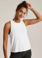 Beyond Yoga Featherweight Rebalance Women's Tank in White