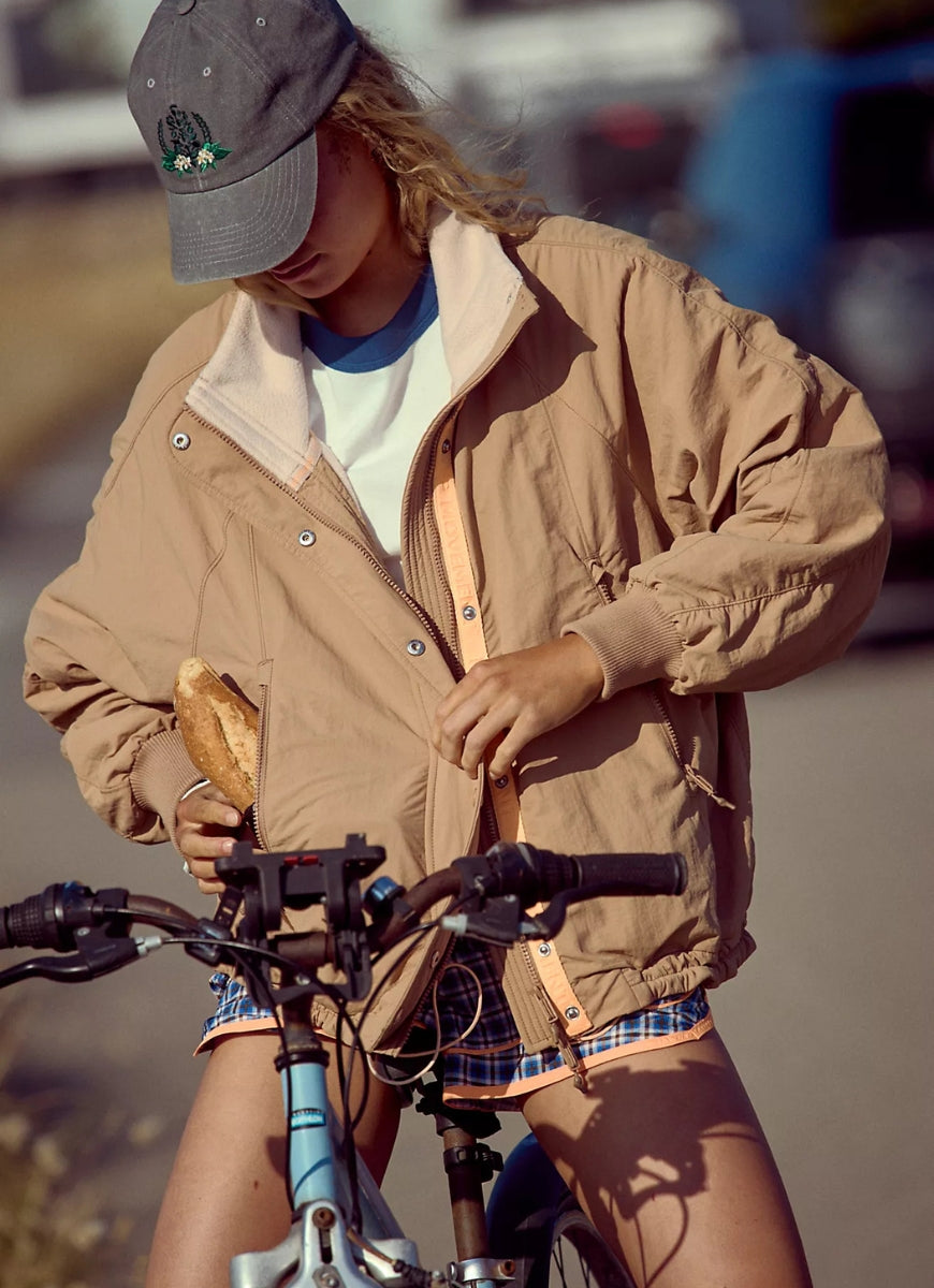 Free People Field Tripper Jacket in Light Camel Combo