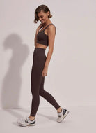 Varley FreeSoft High-Rise Legging 25” in Coffee Bean Full Side View