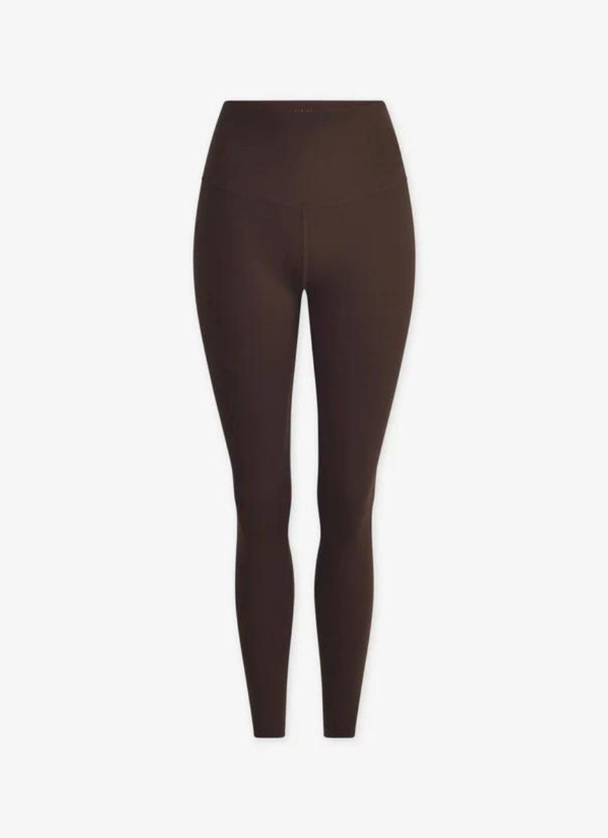 Varley FreeSoft High-Rise Legging 25” in Coffee Bean Flat Lay View
